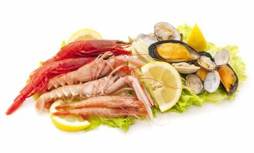 fructe de mare pentru a crește potența